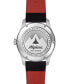 ფოტო #3 პროდუქტის Men's Swiss Automatic Startimer Black Leather Strap Watch 41mm