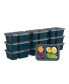 Фото #1 товара Prep 2-Compartment Snack Container Set, 20 Pieces