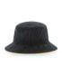 Фото #2 товара Men's Black Pittsburgh Steelers Thick Cord Bucket Hat