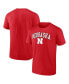 Фото #1 товара Men's Scarlet Nebraska Huskers Campus T-shirt