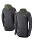 Фото #1 товара Men's Anthracite Michigan Wolverines Military-Inspired Long Sleeve Hoodie T-shirt
