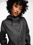 Фото #7 товара Only hooded raincoat in charcoal grey