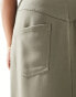 4th & Reckless Plus exclusive tailored column maxi skirt in olive