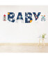 Фото #1 товара Blast Off to Outer Space Baby Shower Standard Banner Wall Decals Baby