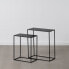 Set of 2 tables Black Iron 50 x 25 x 60 cm (2 Units)