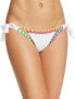 Фото #2 товара Platinum 261171 Women's Crochet Stich Bikini Bottom Swimwear White Size Medium