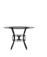Фото #7 товара 42" Round Glass Dining Table With Metal Frame