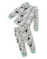 Фото #2 товара Infant Boy Green Dinosaur Print Long Sleeve Top and Jogger 2 Piece Pajama Set