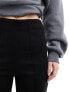 Vila high waisted pin tuck pull on trousers in black