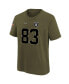 Big Boys Darren Waller Olive Las Vegas Raiders 2022 Salute To Service Name and Number T-shirt