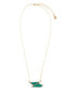 Фото #1 товара Ice Genuine Green Onyx Abstract Pendant Necklace