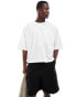 ASOS DESIGN heavyweight extreme oversized t-shirt with pocket in white