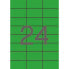 Фото #2 товара Этикетки для принтера Apli Зеленые 70 x 37 мм