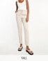 Фото #1 товара Vero Moda Tall linen blend tapered trousers in stone