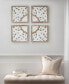 Фото #6 товара Arwen 4 Piece Medallion Wood Wall Decor Set, 14.75" x 14.75"