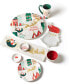 Фото #2 товара Сервировка стола фарфоровая Coton Colors ретро Рождественское селениеначество плиты