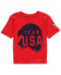 Toddler Boys and Girls Red Distressed Team USA T-shirt