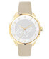 ფოტო #1 პროდუქტის Women's Metropolis Silver Dial Calfskin Leather Watch