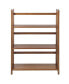 3-Shelf Folding Stackable 27.5" Wide Bookcase