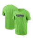 Men's Neon Green Seattle Seahawks Muscle T-shirt