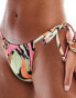 Фото #4 товара ASOS DESIGN Maya mix and match tie side bikini bottom in abstract pastel