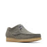Фото #3 товара Clarks Wallabee 26170535 Mens Gray Suede Oxfords & Lace Ups Casual Shoes