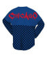 Фото #2 товара Women's Royal Chicago Cubs Checker Print Long Sleeve T-shirt