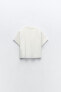 Фото #6 товара Короткая рубашка с ажурной вышивкой ZARA