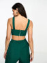 Kyo The Brand bralet co-ord in emerald green