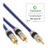 Фото #1 товара InLine Audio Cable Premium 2x RCA male / 3.5mm male gold plated 0.5m