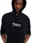 ASOS DESIGN unisex oversized license hoodie in black with Tupac graphic prints - BLACK