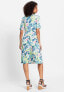 ფოტო #2 პროდუქტის Women's Short Sleeve Tropic Print A-Line Dress