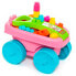 MOLTO Rose Block Vagon With 20 Pieces Construction Game