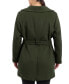 ფოტო #3 პროდუქტის Plus Size Belted Zip-Front Coat, Created for Macy's