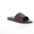 Robert Graham Adrift RG5630F Mens Brown Leather Slip On Slides Sandals Shoes 12