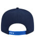 Фото #4 товара Men's White/Blue Dallas Mavericks Throwback Gradient Tech Font 9fifty Snapback Hat