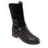 Фото #2 товара Softwalk Rae S1958-001 Womens Black Wide Leather Zipper Casual Dress Boots 7