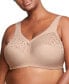 ფოტო #3 პროდუქტის Women's Full Figure Plus Size MagicLift Cotton Wirefree Support Bra 1001