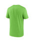 Фото #4 товара Men's Neon Green Seattle Seahawks Horizontal Lockup Legend T-shirt