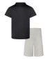 ფოტო #10 პროდუქტის Little Boys Dri-Fit Polo T-shirt and Shorts, 2-Piece Set