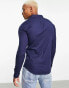 Фото #4 товара Bolongaro Trevor classic skinny fit long sleeve shirt in navy