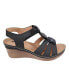 ფოტო #2 პროდუქტის Women's Beck Flower Detail Wedge Sandals