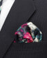 Фото #4 товара Галстук Ox & Bull Trading Co. мужской с карманным платком "Роспись цветами"