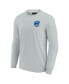 Фото #2 товара Men's and Women's Gray Chicago Cubs Super Soft Long Sleeve T-shirt