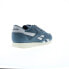 Фото #8 товара Reebok Classic Nylon Mens Blue Suede Lace Up Lifestyle Sneakers Shoes