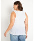 Фото #3 товара Plus Size Scoop Neck Knitted Tank