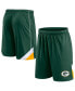 ფოტო #1 პროდუქტის Men's Green Green Bay Packers Big and Tall Interlock Shorts