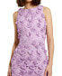 Women's Floral Lace Fitted Sleeveless Mini Dress