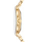 ფოტო #3 პროდუქტის Women's Pyper Two-Hand Gold-Tone Stainless Steel Bracelet Watch 32mm and Earrings Set, 3 Pieces