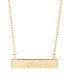 14K Gold Plated Sister Bar Necklace